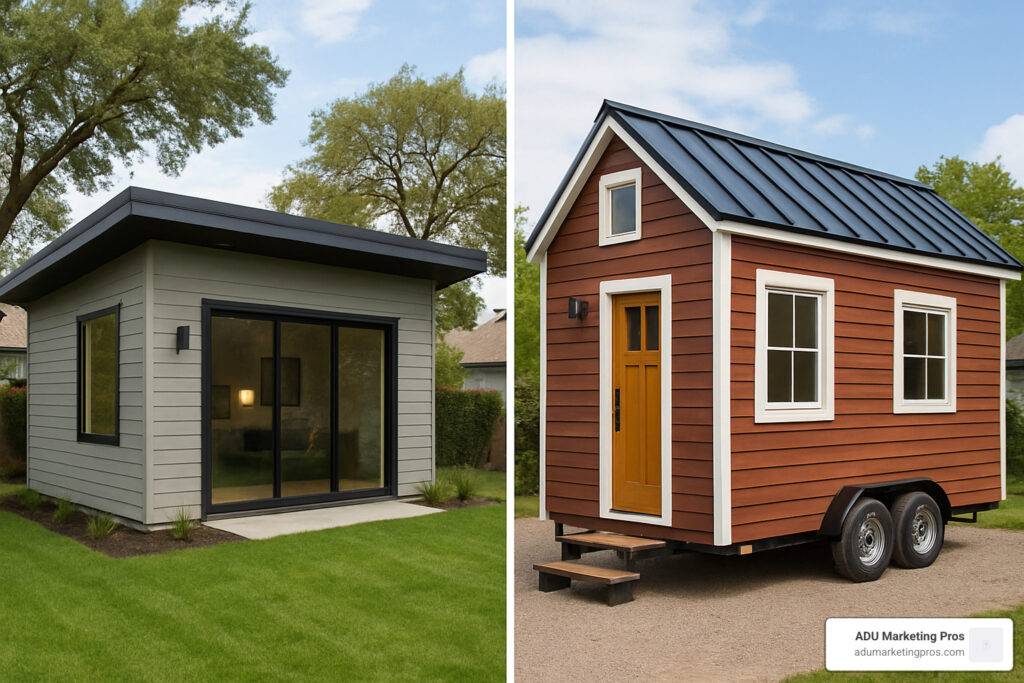 ADU vs tiny house
