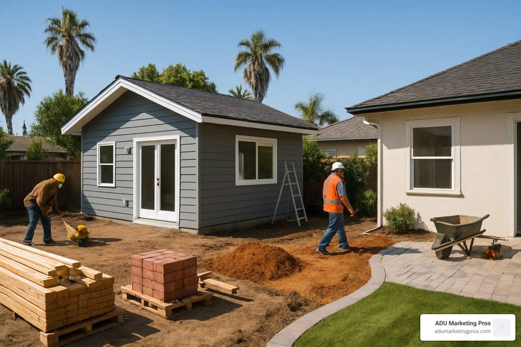 Backyard ADU construction