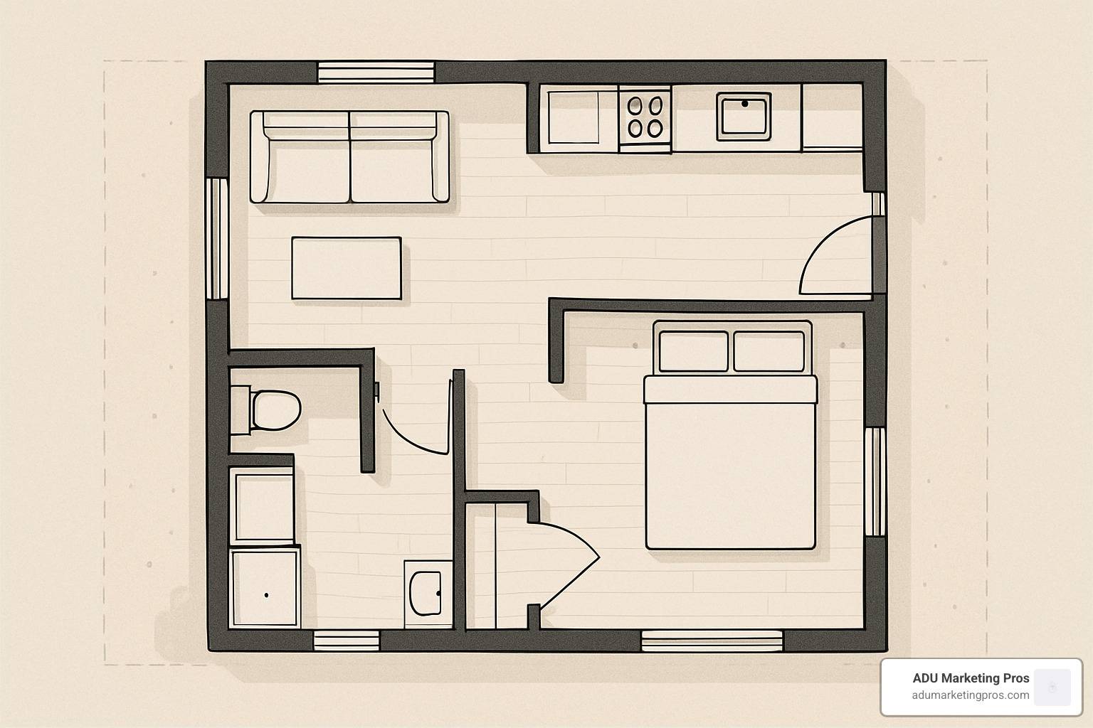 Modern ADU floor plans