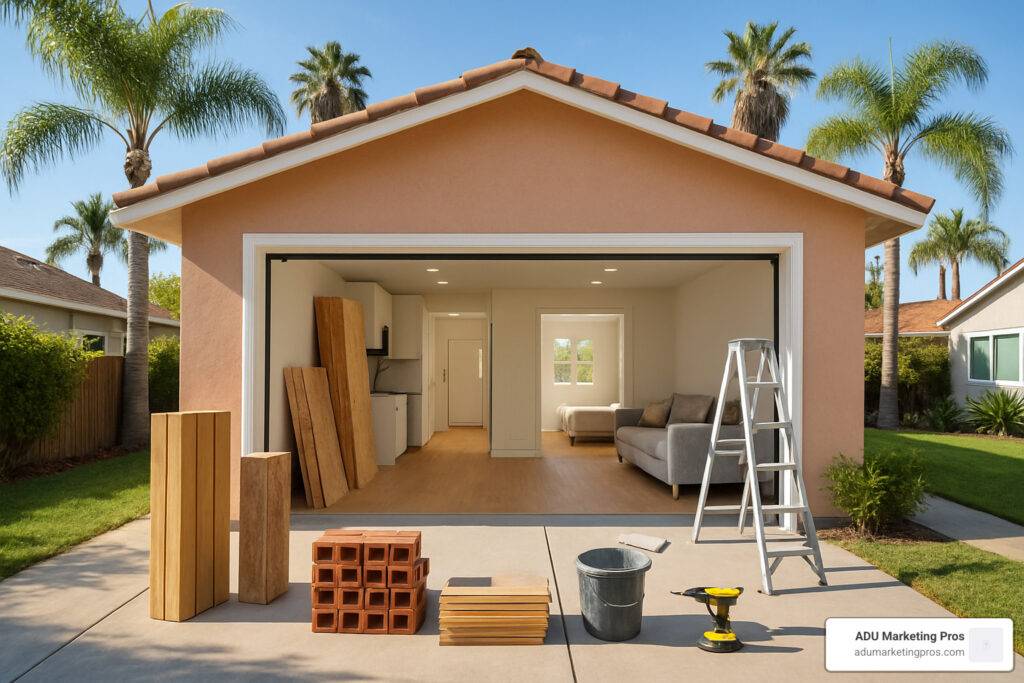 ADU garage conversion California