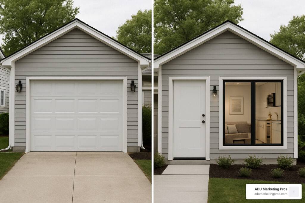 garage to ADU conversion