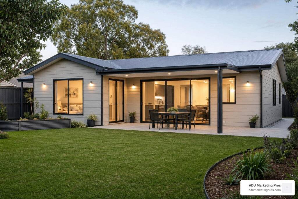 2 bedroom granny flat in a lush Victorian backyard