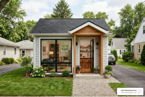 small single car garage conversion to studio apartment