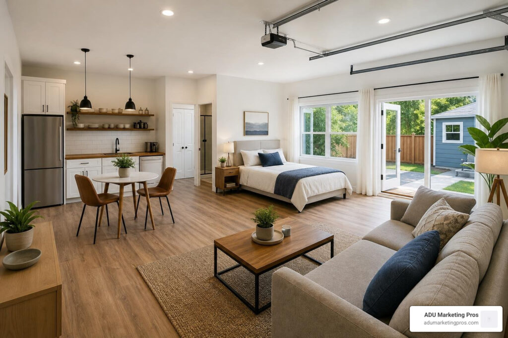 design ideas for garage conversions to studio apartment