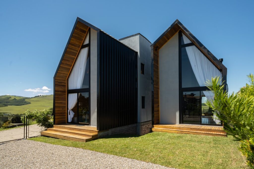 prefab homes modern design in natural landscape - prefab homes