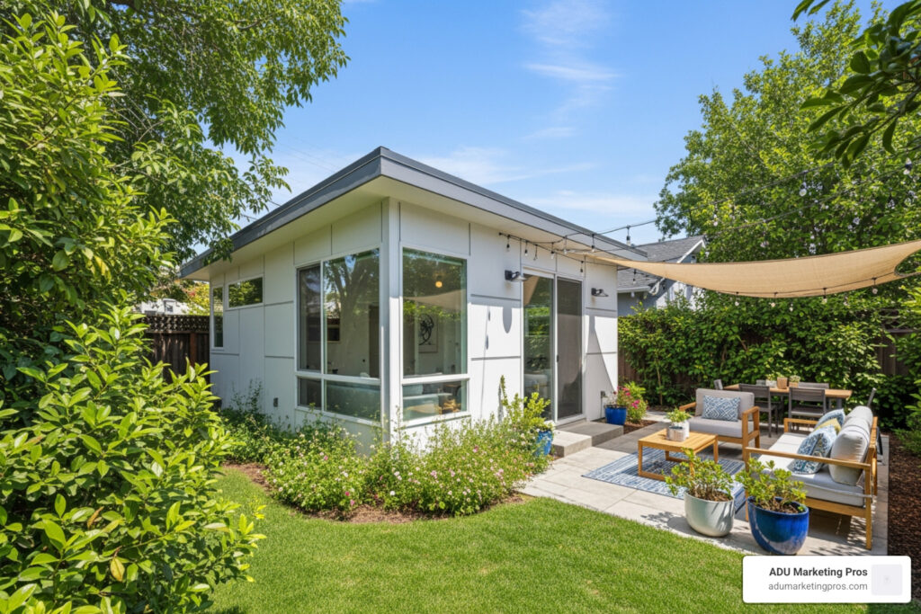 Alameda County ADU backyard detached unit sunny modern - Alameda County ADU