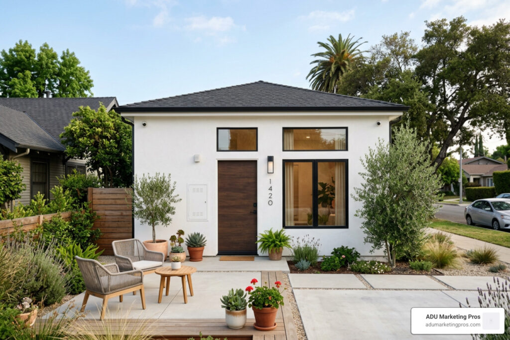 Los Angeles garage converted into a modern ADU